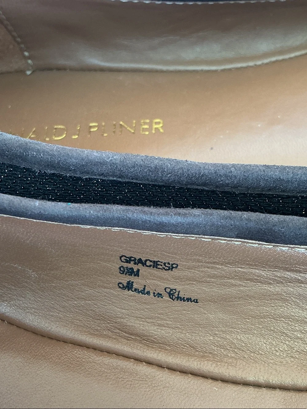 Donald J. Pliner Dark Brown Knot Toe Ballet Flats